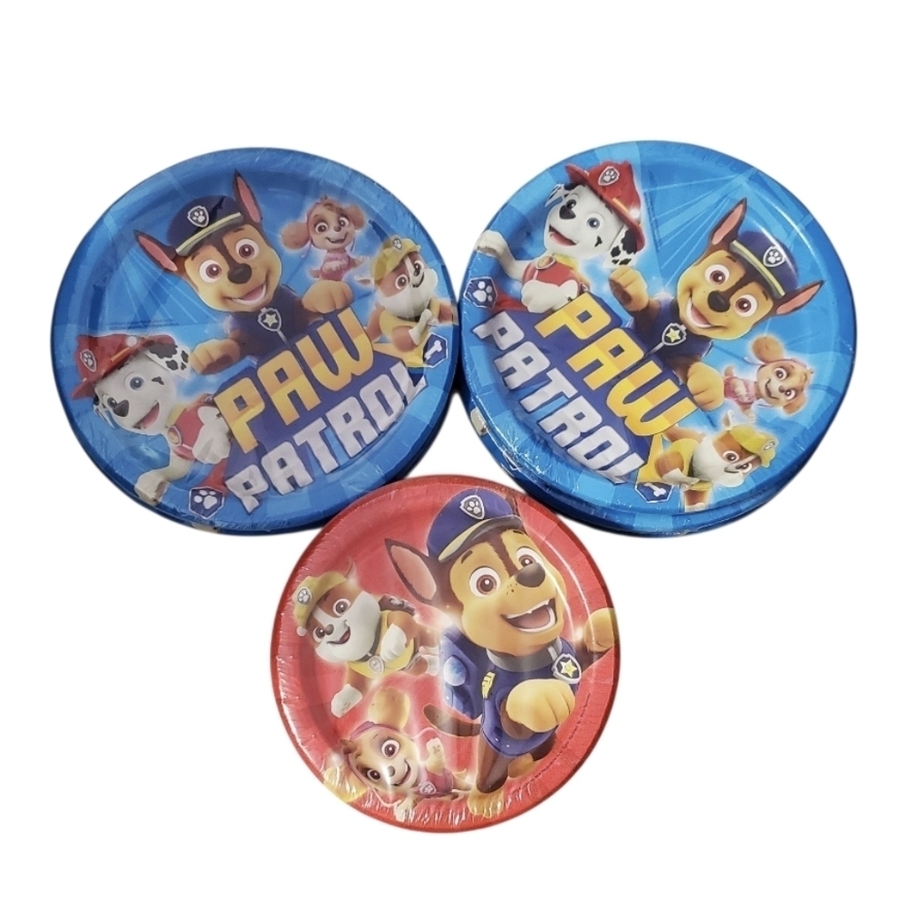 New Paw Patrol Disposable Party Dinner & Dessert Plates Bundle